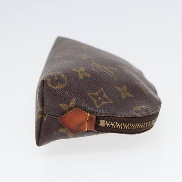 LOUIS VUITTON Monogram Pochette Cosmetic PM Cosmetic Pouch M47515 LV Auth 81600 - Picture 4 of 16